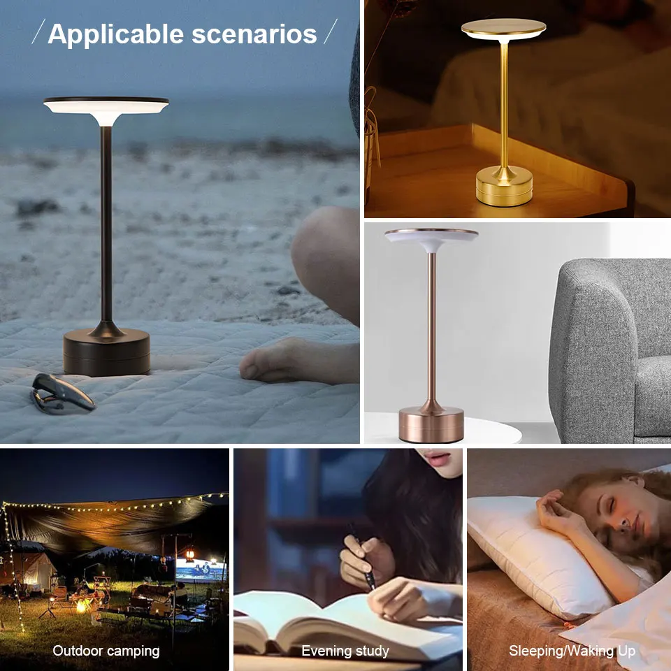 Lumina Portable LED Table Lamp in a dining setting