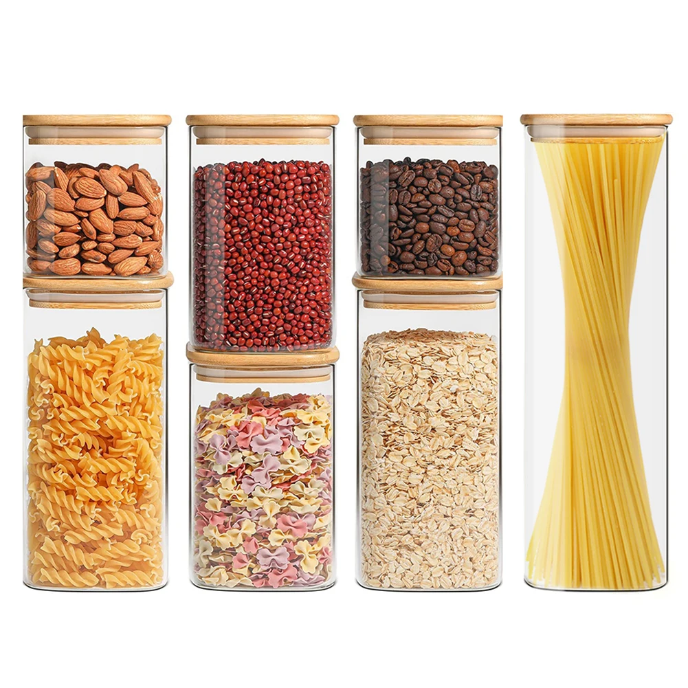 PantryStore | Stackable Pantry Jars - 7-Piece Airtight Set & EcoLuxe - Image 15