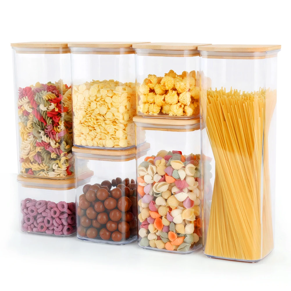 PantryStore | Stackable Pantry Jars - 7-Piece Airtight Set & EcoLuxe - Image 7