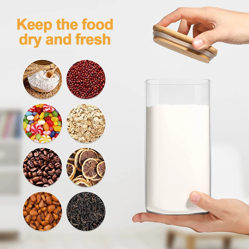 Stackable Pantry Jars | 7-Piece Airtight Set | EcoLuxe