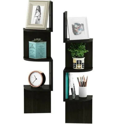 Elevate the forgotten corners of your home with the Modern Corner Floating Shelves, a highlight of BuyMode "Eco-Luxe" decor collection.