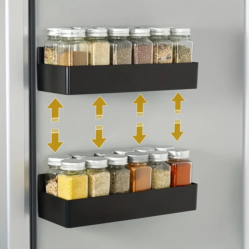 SpiceGrid | Magnetic Fridge Spice Rack - 2-Piece & Heavy Duty Organiser - Image 2