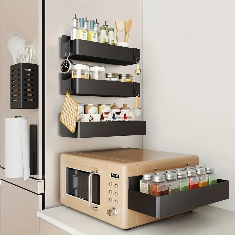 SpiceGrid | Magnetic Fridge Spice Rack - 2-Piece & Heavy Duty Organiser - Image 4
