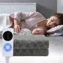 Embrace ultimate warmth this winter with the Electric Heated Blanket, a premium Smart Plush Fleece Over-Blanket designed for versatility and comfort.